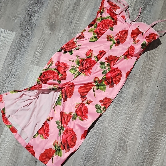 NWT Sugar Thrillz Midi Dress - Pink - Picture 5 of 7